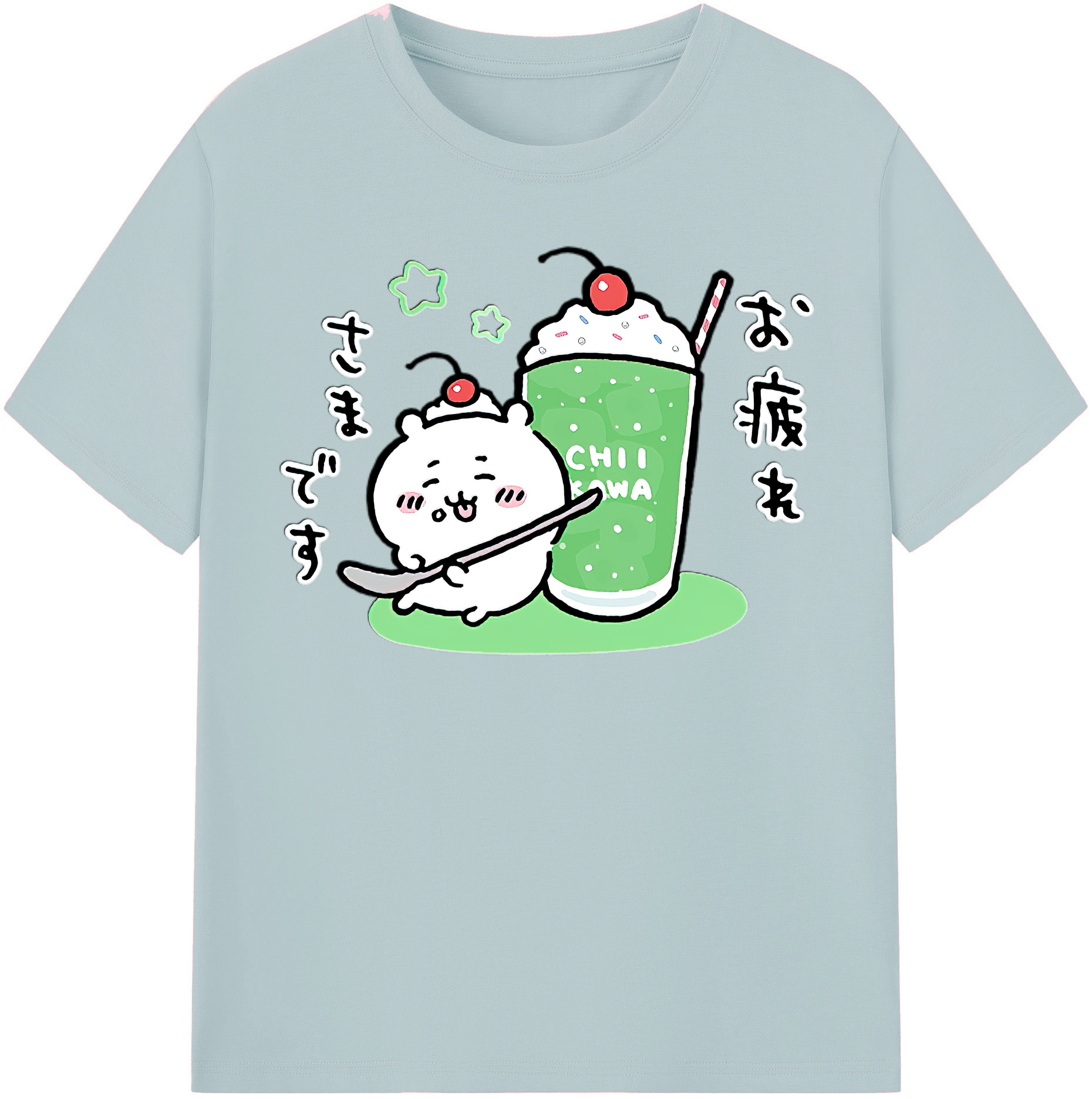 （画像用） ちいかわ ちいかわ Chii-kawa chiikawa 綿100％半袖Tシャツ（フロントプリント）